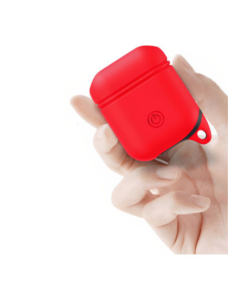 Capa case protetora Cico silicone Para Airpods vermelho