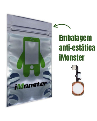 Bot&atilde;o home est&aacute;tico compat&iacute;vel com iPhone 6S e 6s Plus rosa