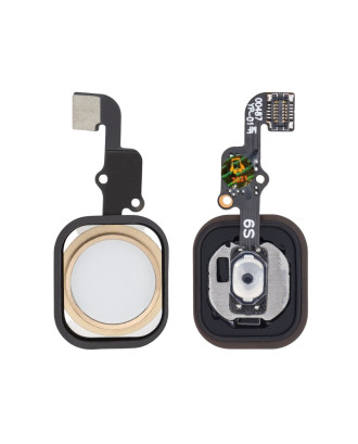 Bot&atilde;o home est&aacute;tico compat&iacute;vel com iPhone 6S 6SPlus dourado