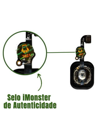 Bot&atilde;o home est&aacute;tico compat&iacute;vel com iPhone 6S 6SPlus dourado