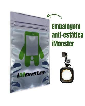 Bot&atilde;o home est&aacute;tico compat&iacute;vel com iPhone 6S 6SPlus dourado