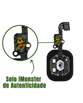 Bot&atilde;o home est&aacute;tico compat&iacute;vel com iPhone 6 e 6 Plus cinza