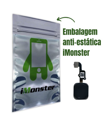 Bot&atilde;o home est&aacute;tico compat&iacute;vel com iPhone 6 e 6 Plus cinza