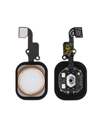Bot&atilde;o home est&aacute;tico compat&iacute;vel com iPhone 6 6 Plus dourado