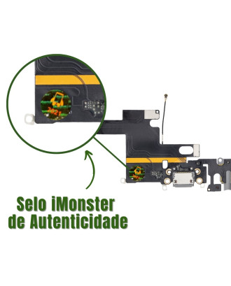 Flex Conector de carga compat&iacute;vel com iPhone 6 6G cinza