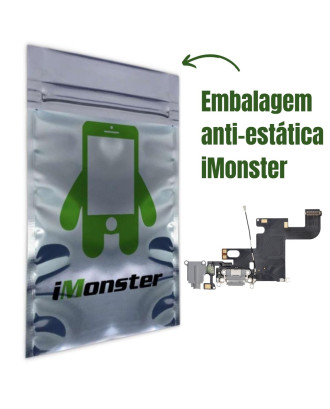 Flex Conector de carga compat&iacute;vel com iPhone 6 6G cinza