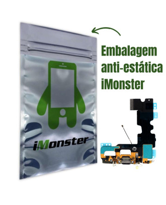 Flex Conector de carga compat&iacute;vel com iPhone 7 preto