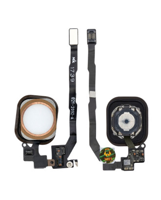 Bot&atilde;o home in&iacute;cio compat&iacute;vel com iPhone 5S SE rosa dourado