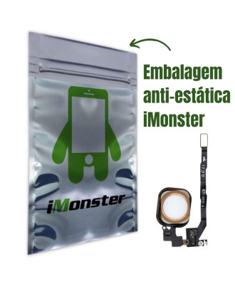 Bot&atilde;o home in&iacute;cio compat&iacute;vel com iPhone 5S SE rosa dourado
