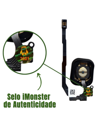 Bot&atilde;o home in&iacute;cio compat&iacute;vel com iPhone 5S e SE preto