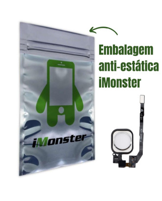 Bot&atilde;o home in&iacute;cio compat&iacute;vel com iPhone 5S e SE branco