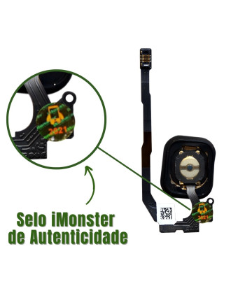 Bot&atilde;o home in&iacute;cio compat&iacute;vel com iPhone 5S e SE branco