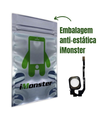 Bot&atilde;o home in&iacute;cio compat&iacute;vel com iPhone 5S e SE branco