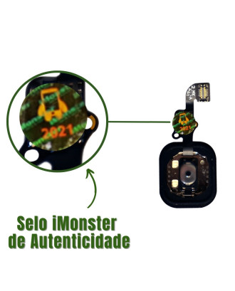Bot&atilde;o home in&iacute;cio compat&iacute;vel com iPhone 6 e 6 Plus preto
