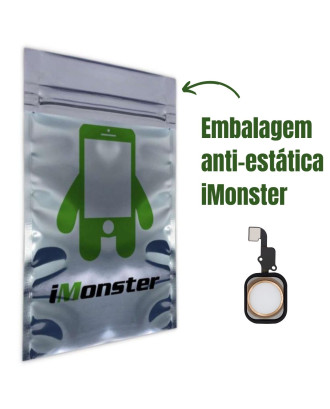 Bot&atilde;o home in&iacute;cio compat&iacute;vel com iPhone 6 e 6 Plus dourado