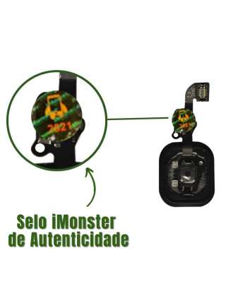 Bot&atilde;o home in&iacute;cio compat&iacute;vel com iPhone 6 e 6 Plus dourado