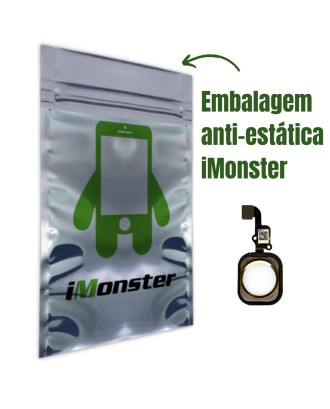 Bot&atilde;o home in&iacute;cio compat&iacute;vel com iPhone 6 e 6 Plus dourado