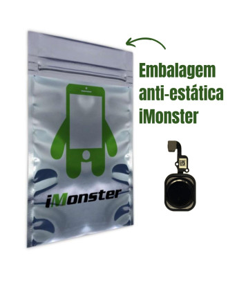 Bot&atilde;o home in&iacute;cio compat&iacute;vel com iPhone 6S e 6s Plus preto