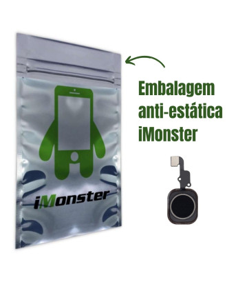 Bot&atilde;o home in&iacute;cio compat&iacute;vel com iPhone 6S e 6s Plus preto