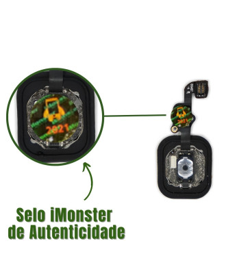 Bot&atilde;o home in&iacute;cio compat&iacute;vel com iPhone 6S e 6s Plus preto