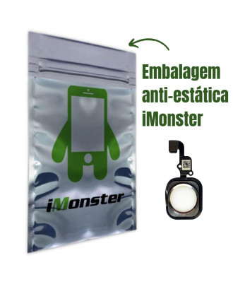 Bot&atilde;o home in&iacute;cio compat&iacute;vel com iPhone 6S 6S Plus prata