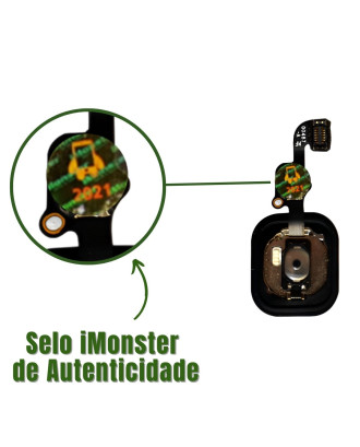 Bot&atilde;o home in&iacute;cio compat&iacute;vel com iPhone 6S 6s Plus dourado