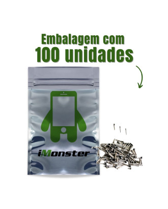 Parafuso compat&iacute;vel com iPhone X 10 prata