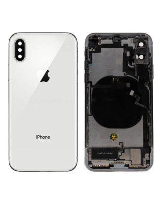 Carca&ccedil;a traseira com Flex compat&iacute;vel com iPhone X 10 branco