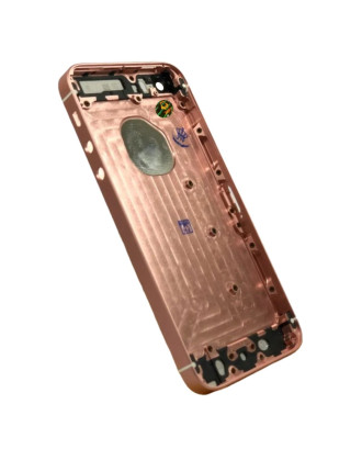 Carca&ccedil;a Tampa traseira compat&iacute;vel com iPhone SE rosa dourado