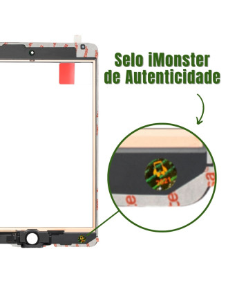 Vidro com touch screen compat&iacute;vel com iPad Mini 4 preto