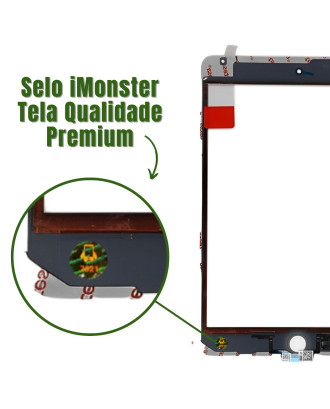 Vidro com touch screen compat&iacute;vel com iPad Mini 4 branco